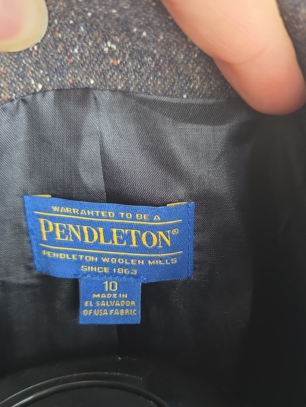 Pendleton Brown Tweed Sport Coat with Speckled Accents